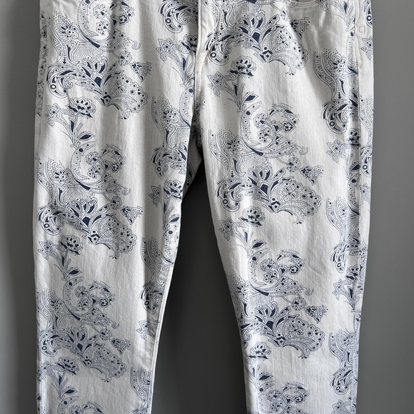 Lucky Brand Sofia Skinny Jeans Japanese Floral Print Size 12 31 - Picture 4 of 11